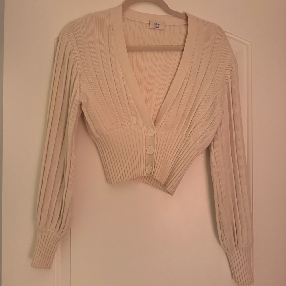 Aritzia ivory cardigan